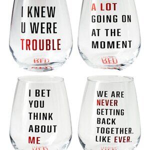 Taylor Swift Red (Taylor's Version) Wine Glass Set Taylor Swift Eras Tour 🍷